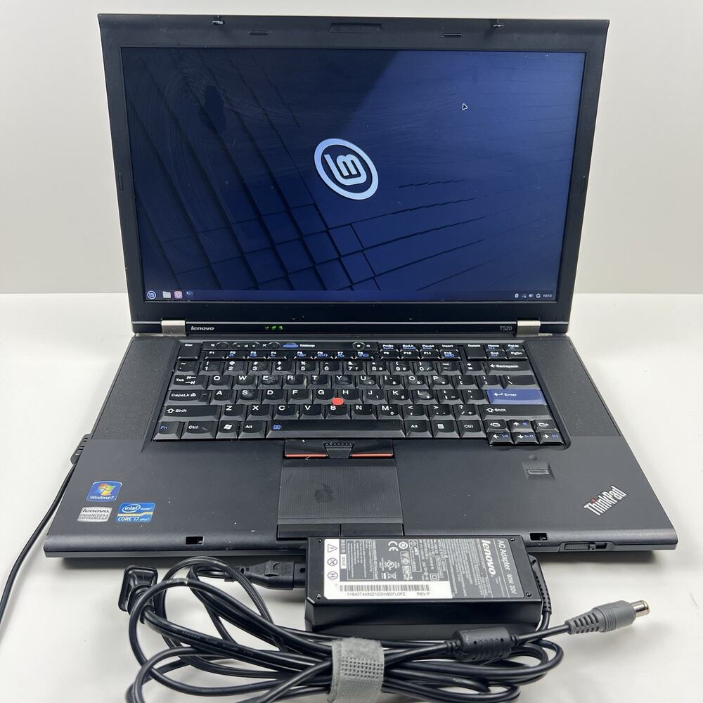 Lenovo ThinkPad T520 Intel i7-2640M 8GB 320GB HDD Linux Mint OS w/ Charger|ELP89